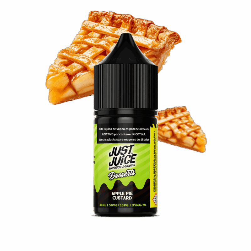 Just Juice Apple Pie Custard Salt 30ML - Pie de Manzana y Canela