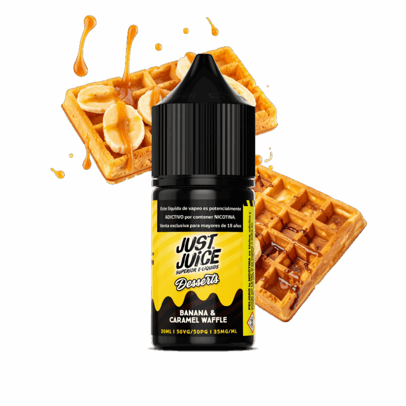 Just Juice Banana & Caramel Waffle Salt 30ML - Waffle de Banana
