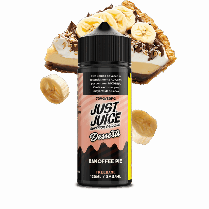 Just Juice Banoffee Pie 120ML - Pie de Banana