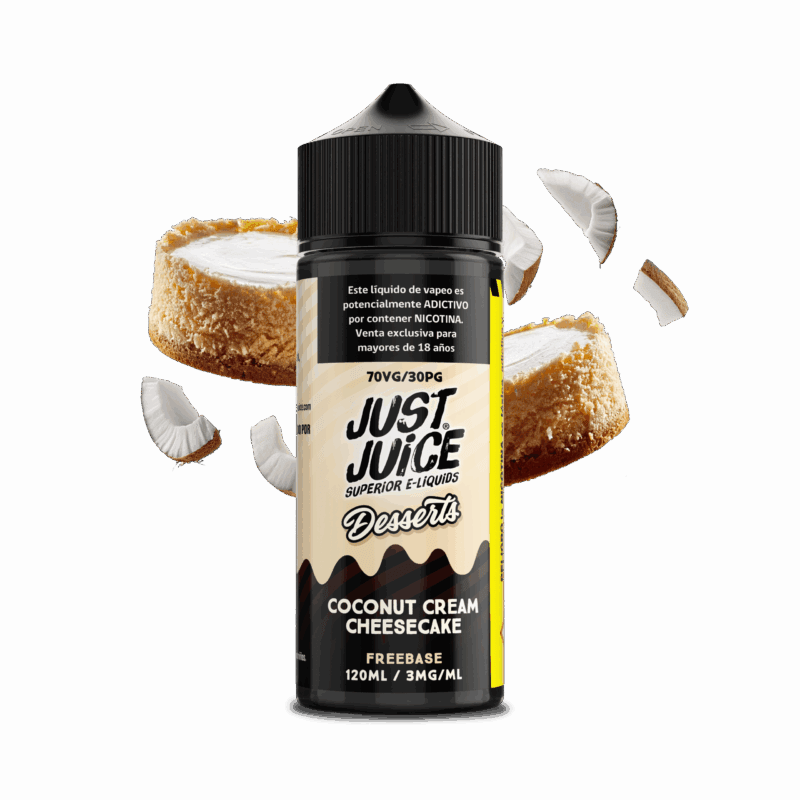 Just Juice Coconut Cream Cheesecake 120ML - Cheesecake de Crema de Coco