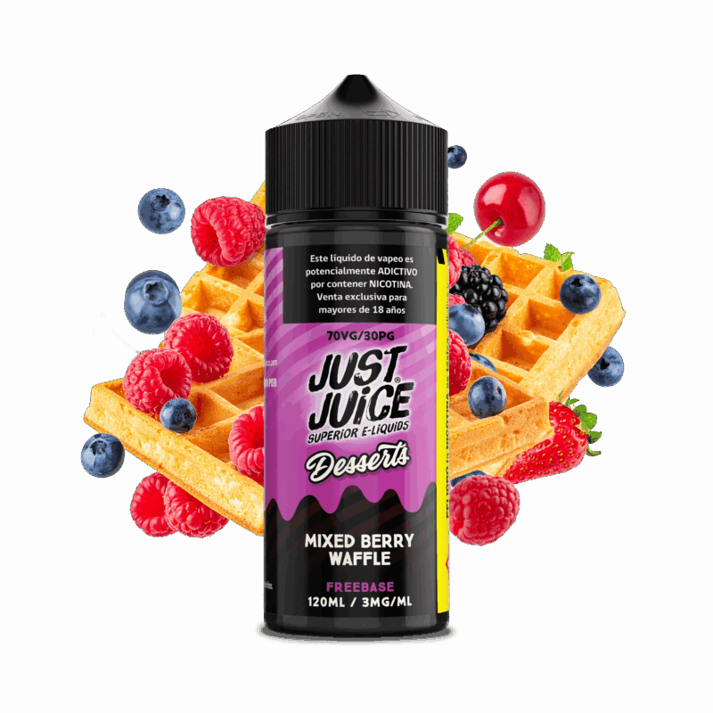 Just Juice Mixed Berry Waffle 120ML - Waffle de Frutos Rojos