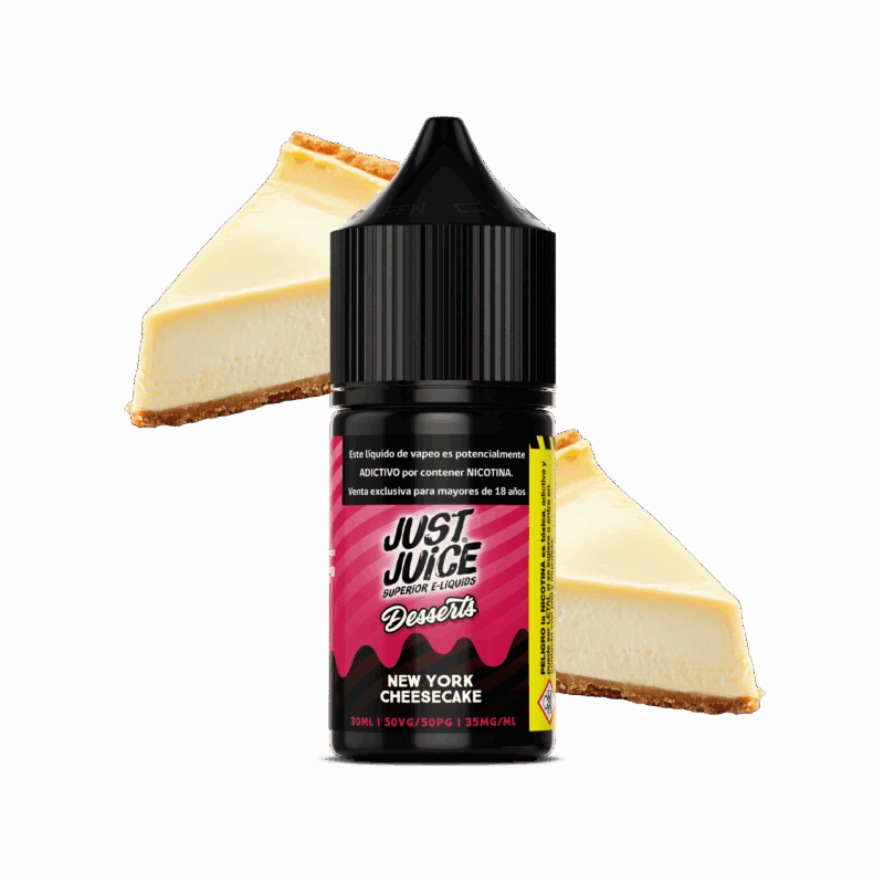 Just Juice New York Cheesecake Salt 30ML - Cheesecake y Base de Galleta dorada
