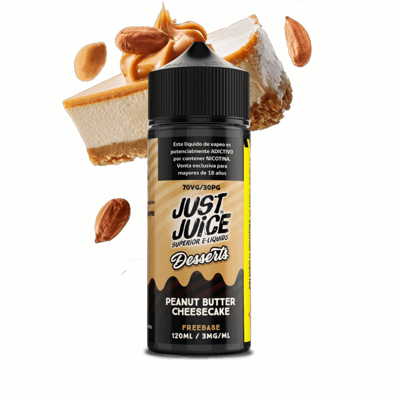 Just Juice Peanut Butter Cheesecake 120ML - Cheesecake y Mantequilla de Maní