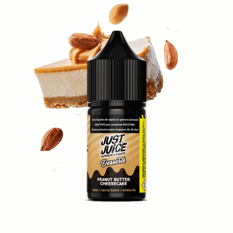 Just Juice Peanut Butter Cheesecake Salt 30ML - Cheesecake y Mantequilla de Maní