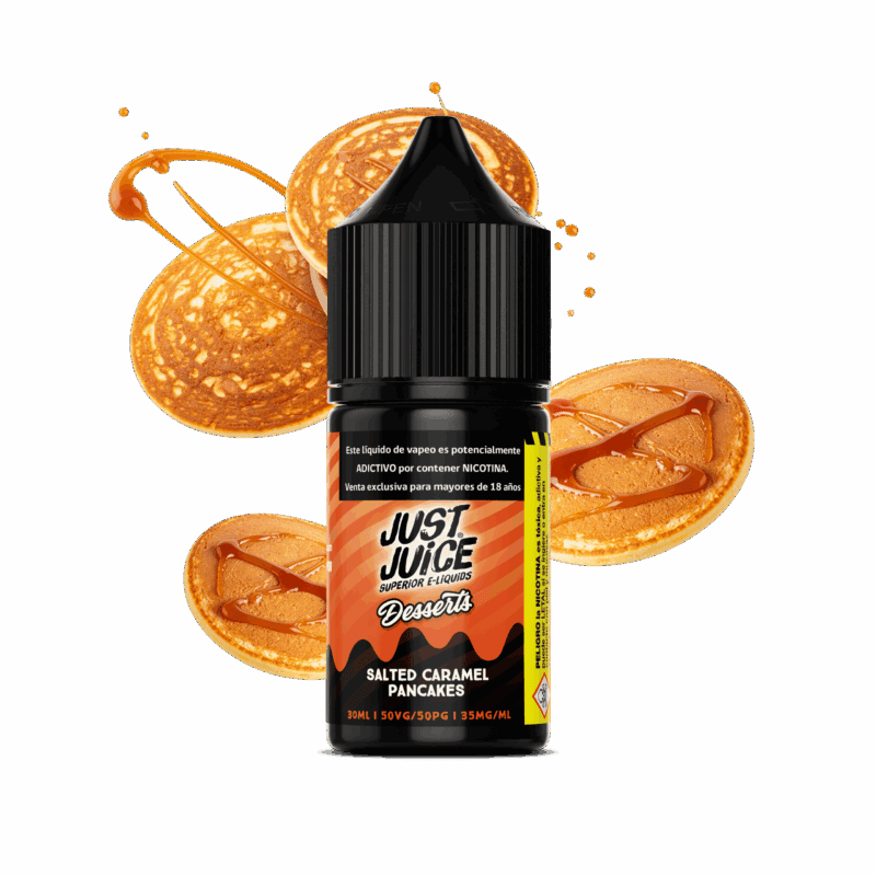 Just Juice Salted Caramel Pancake Salt 30ML - Panqueques de Caramelo