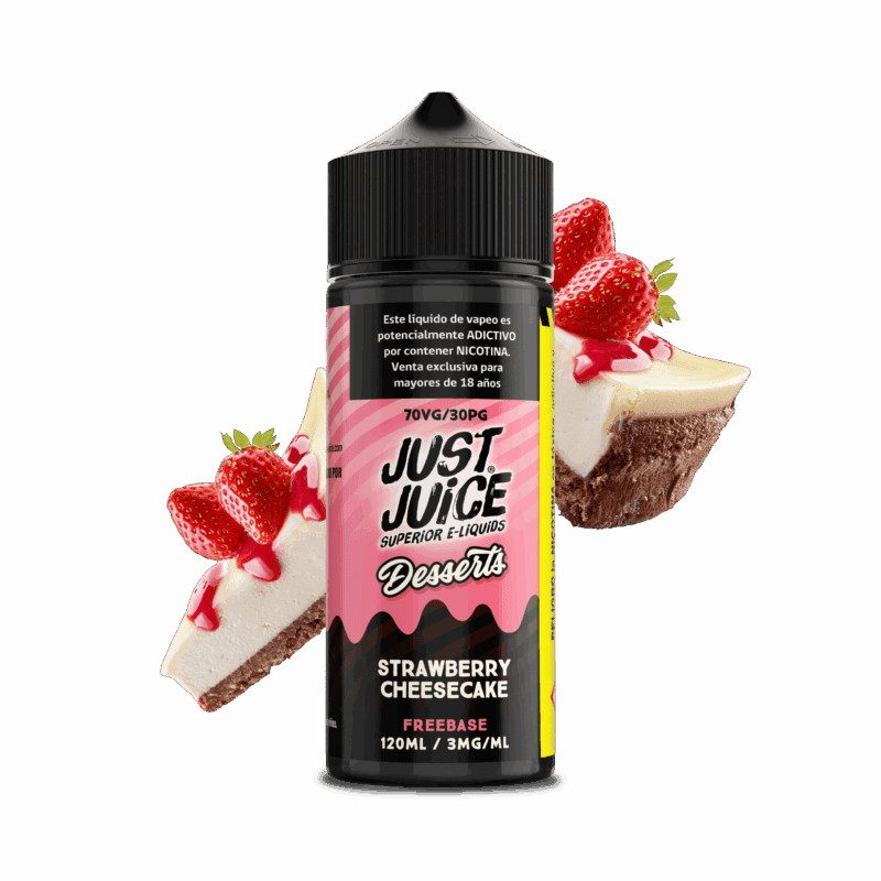 Just Juice Strawberry Cheesecake 120ML - Cheesecake de Frutilla