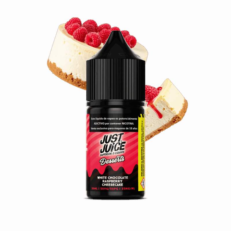 Just Juice White Chocolate Raspberry Cheesecake Salt 30ML - Cheesecake de Frambuesa