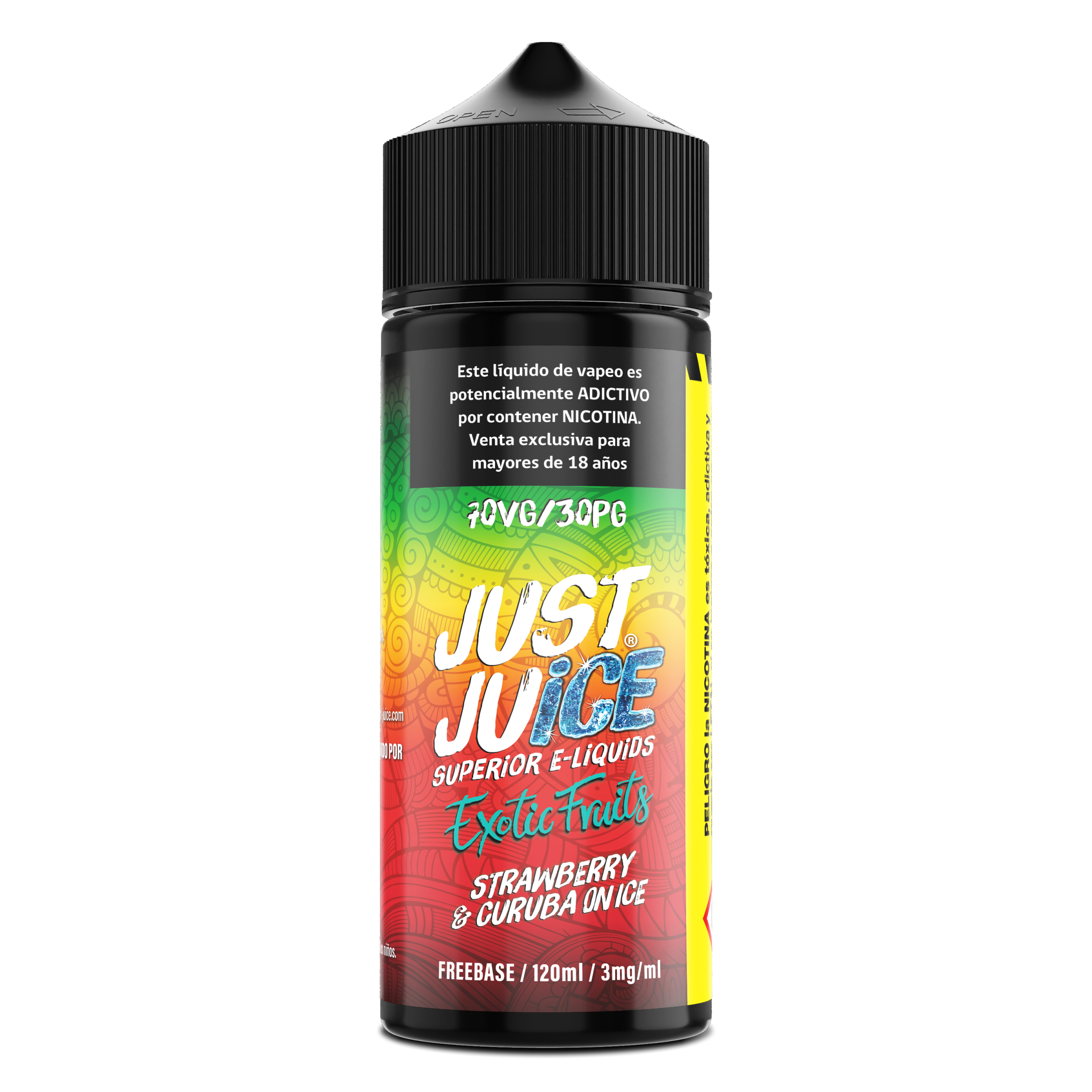 Just Juice Strawberry & Curuba On Ice 120ml - Frutilla y Curuba