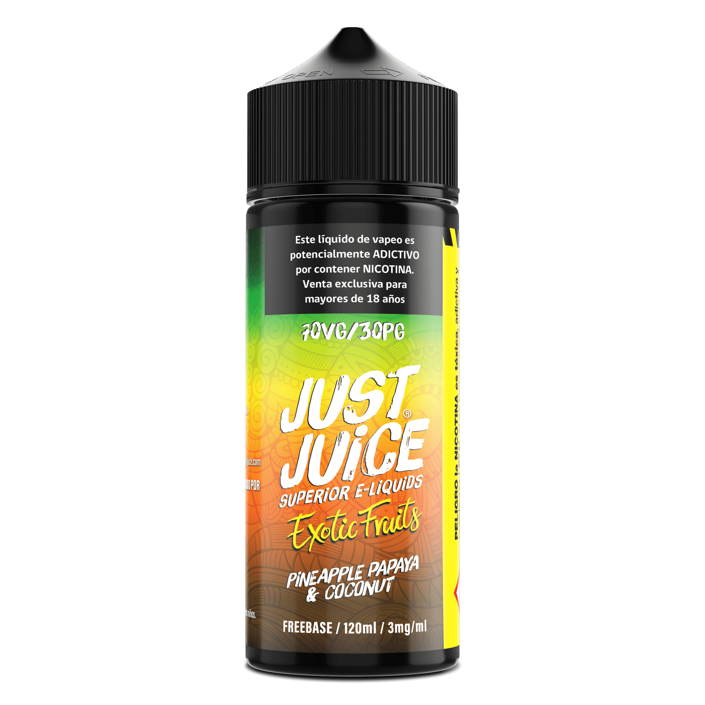 Just Juice Pineapple Papaya & Coconut 120ml - Piña, Papaya y Coco