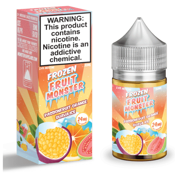 Frozen Fruit Monster Passionfruit Orange Guava Ice Salt 30ml - Maracuyá, Naranja y Guava