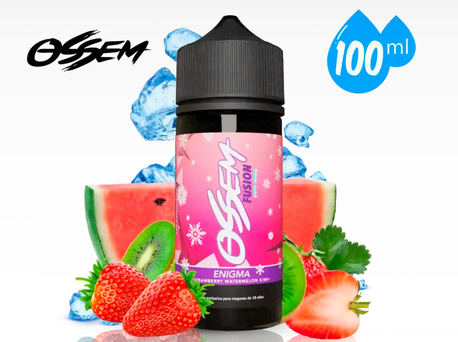 Ossem Cool Series – Enigma Ice  100ml- Sandia Kiwi Frutilla