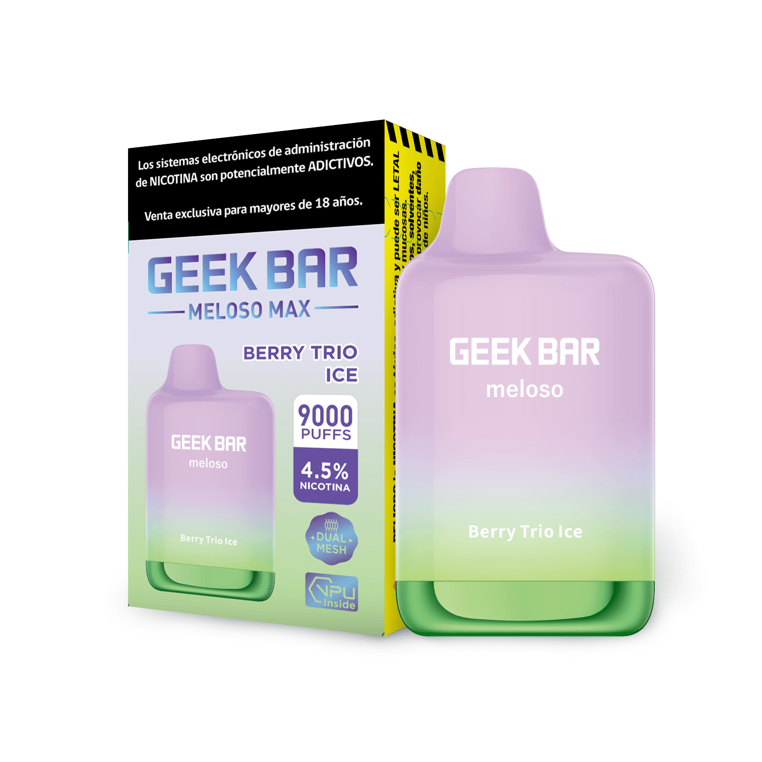 Geek Bar Meloso Max Berry Trio Ice 9000 Puffs - Mix de Berries