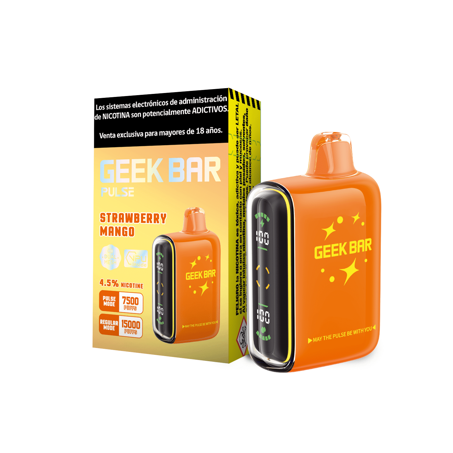 Geek Bar Pulse Strawberry Mango 15000 Puff - Mango Frutilla