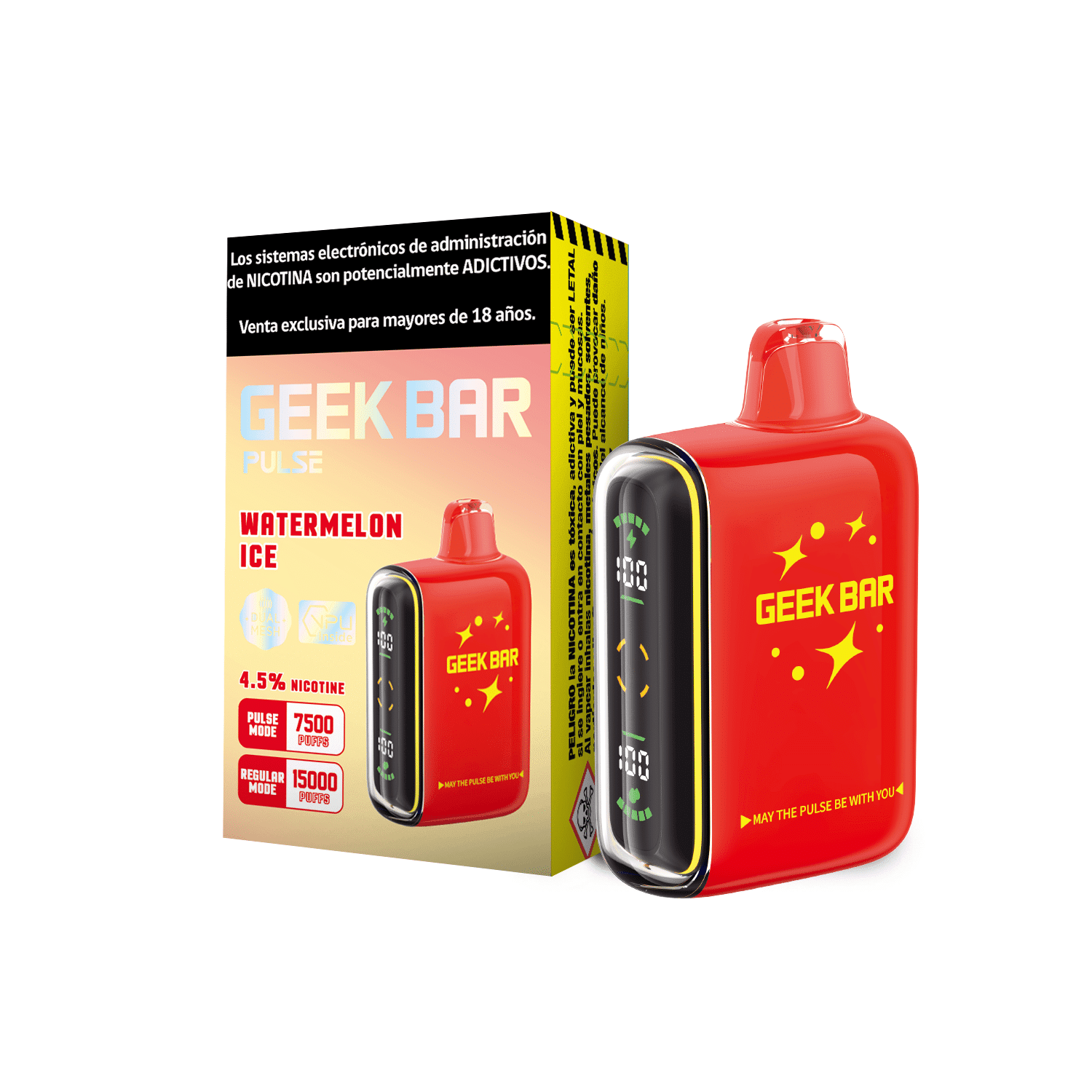 Geek Bar Pulse Watermelon ice 15000 Puff - Sandia Ice