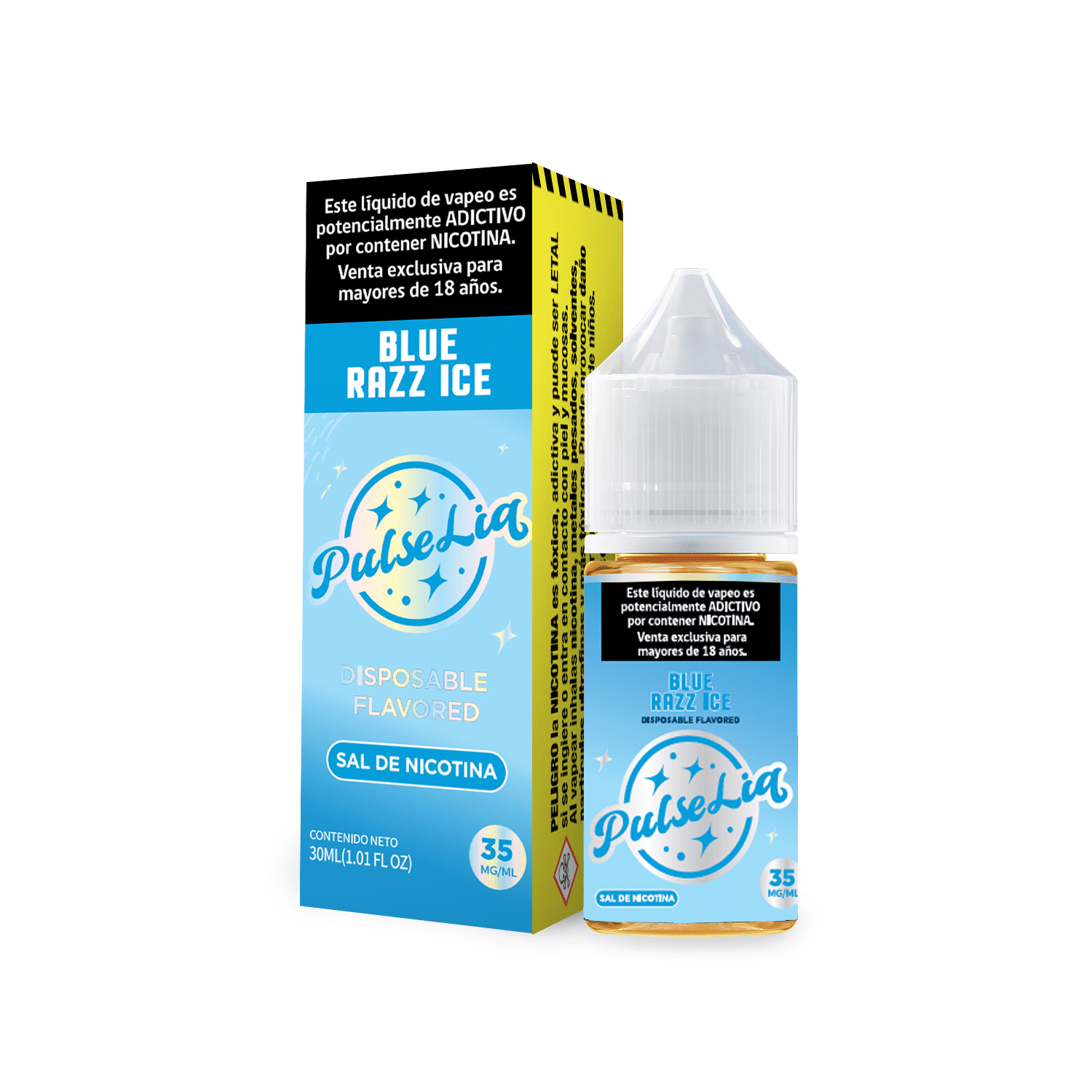 PulseLiq By Geek Bar Blue Razz Ice Salt 30ML - Frambuesa Azul Hielo