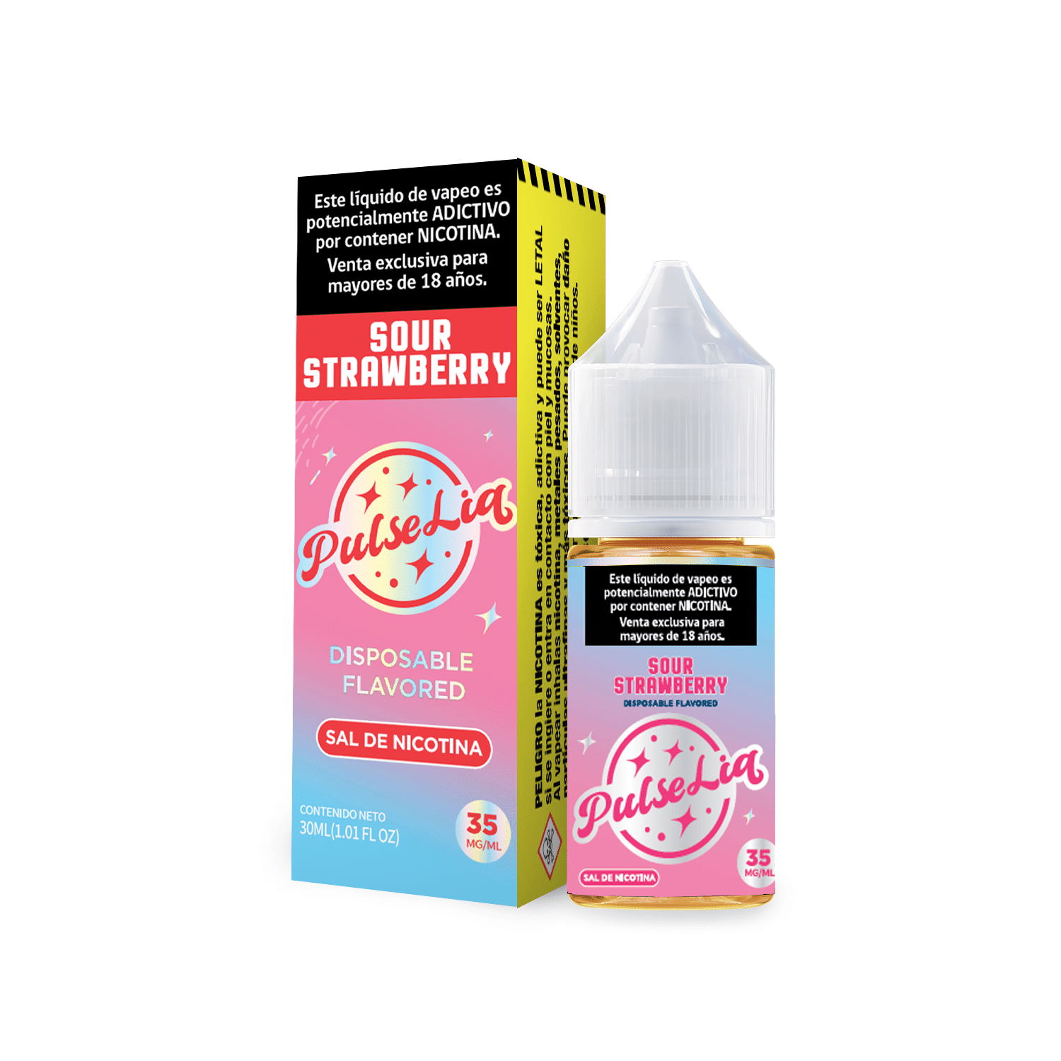 PulseLiq By Geek Bar Sour Strawberry Salt 30ML - Frutilla Acida