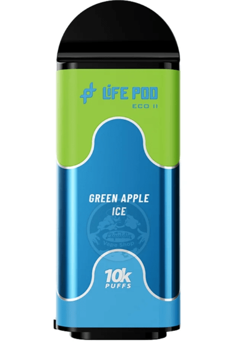 Life Pod Recarga Eco II Green Apple Ice 10.000Puffs