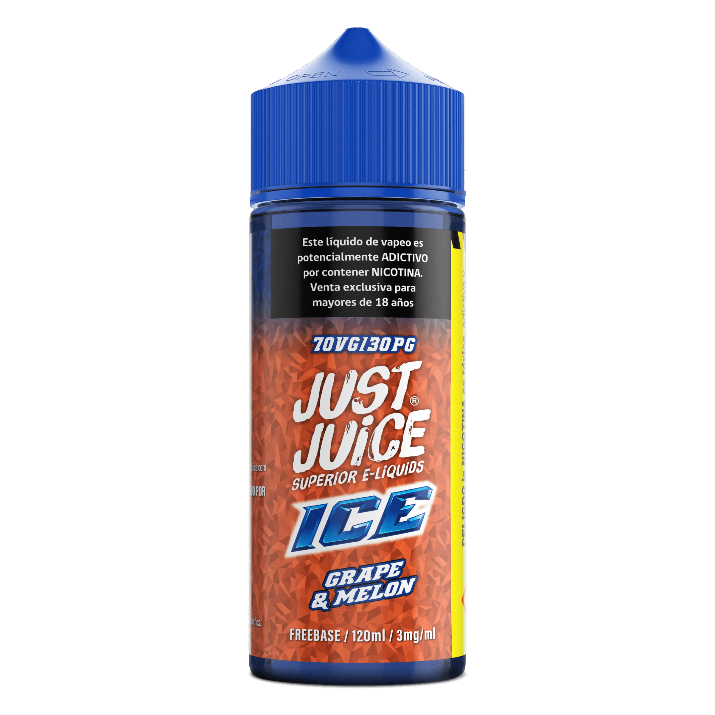 Just Juice Grape & Melon Ice 120ml - Uvas Negras y Melón Dulce