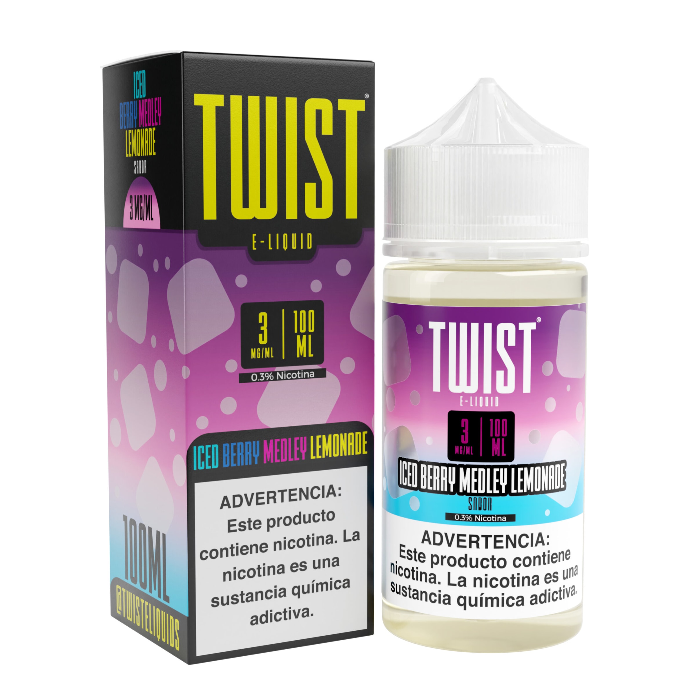 TWIST Iced Berry Medley Lemonade 100ML - Berries Limonada