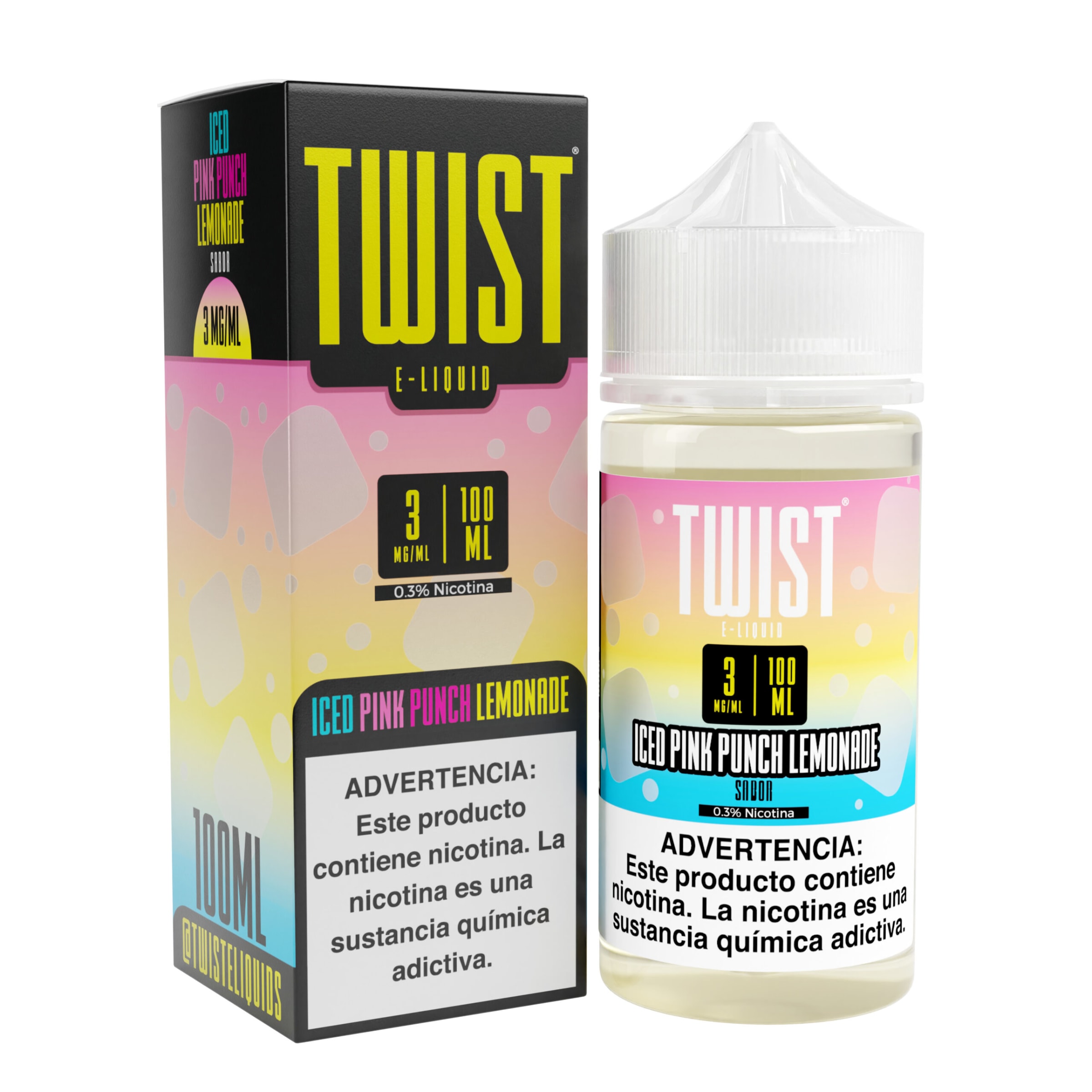 TWIST Iced Pink Punch Lemonade 100ML - Limonada Rosa Hielo