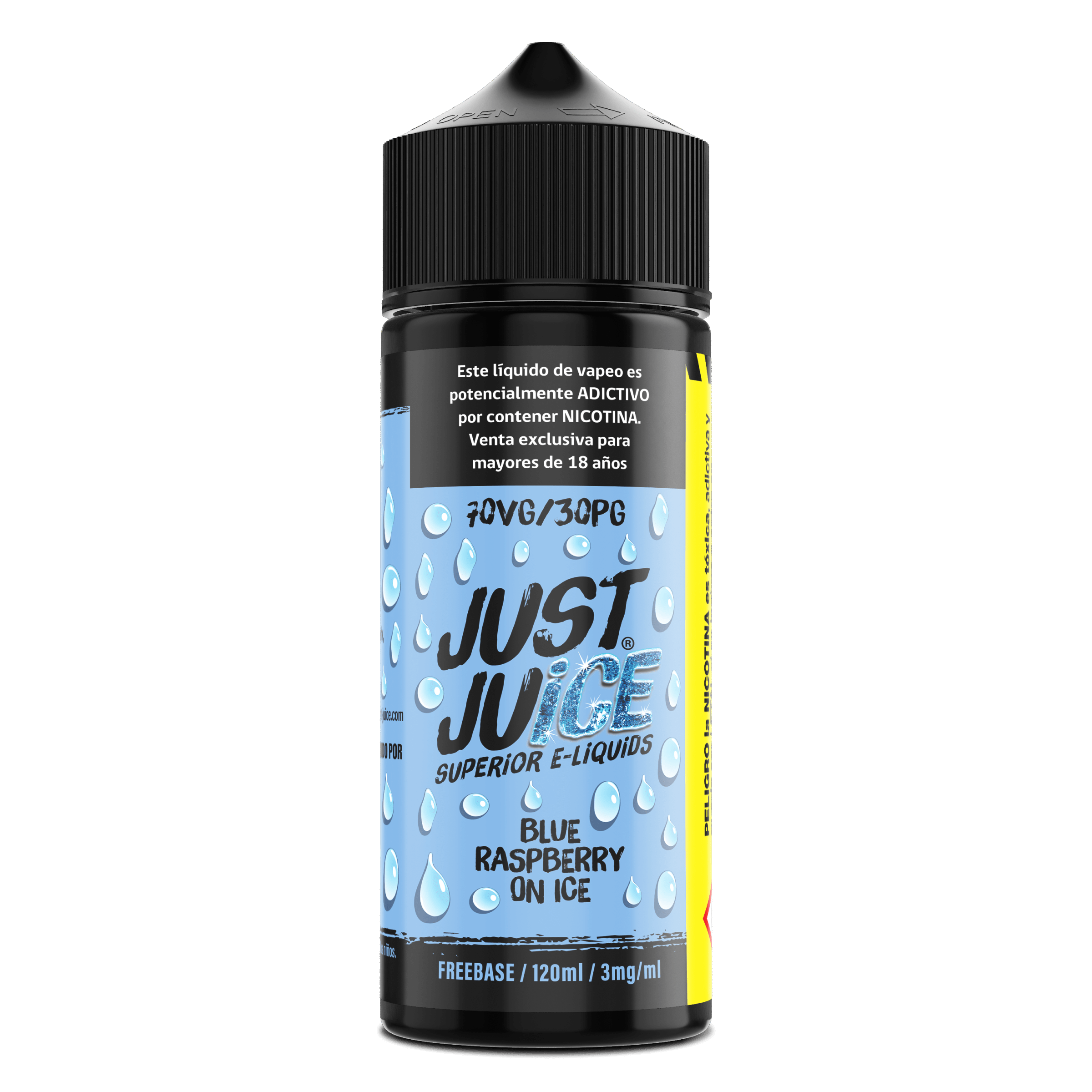 Just Juice Blue Raspberry On Ice 120ml - Jugo de frambuesa con hielo