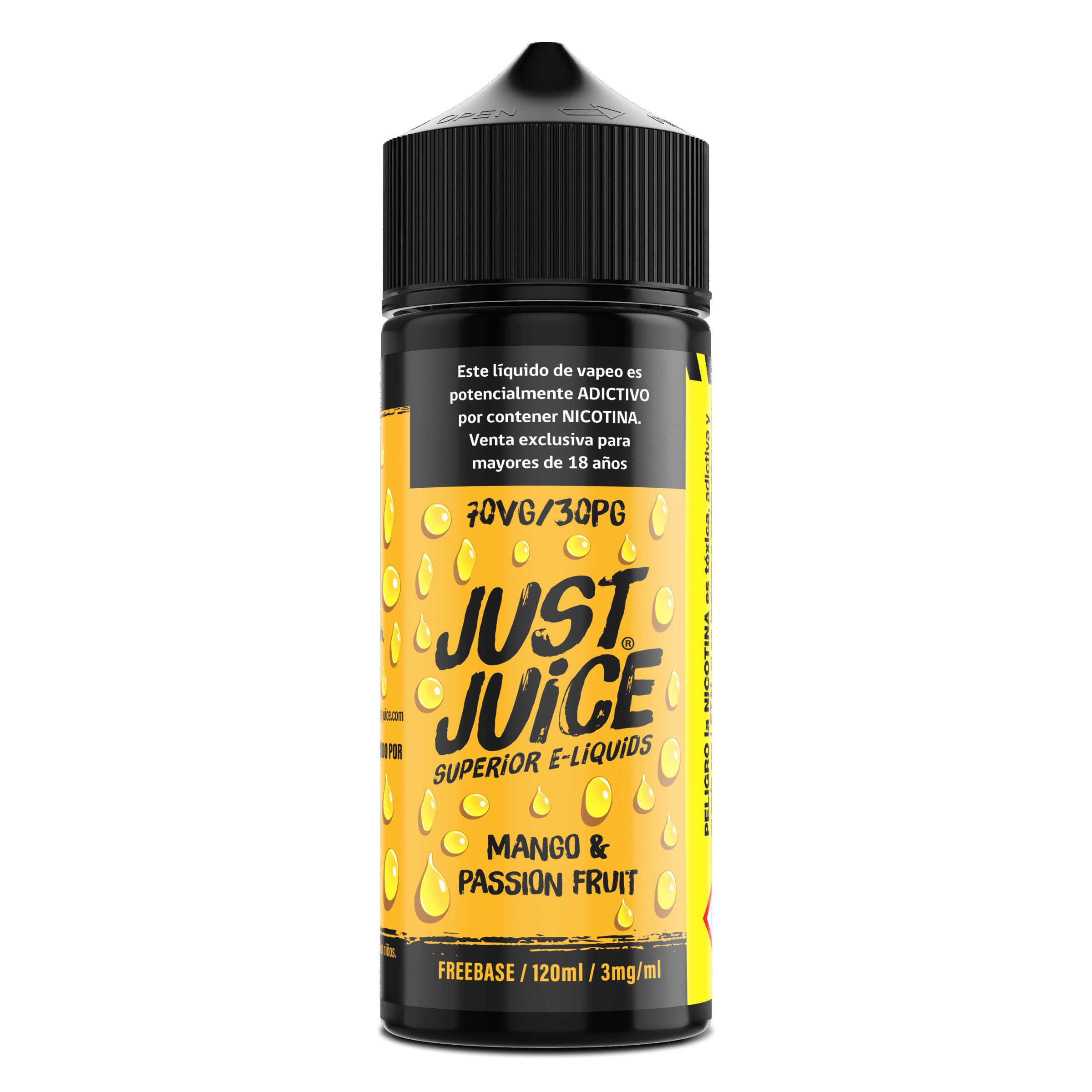 Just Juice Mango & Passion 120ml - Mango y Maracuyá
