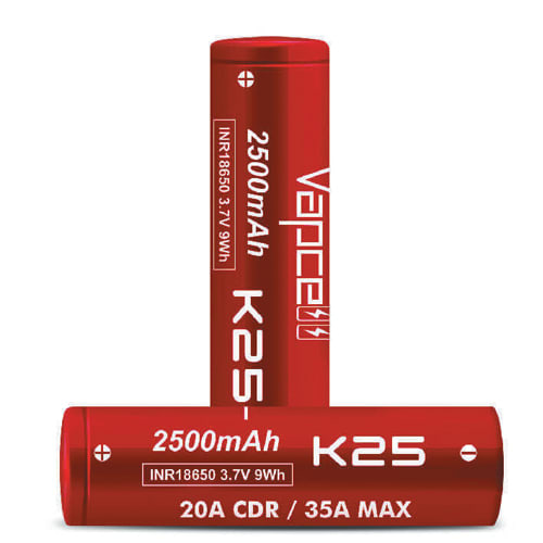 Batería Vapcell K25 18650 - 2500 mAh