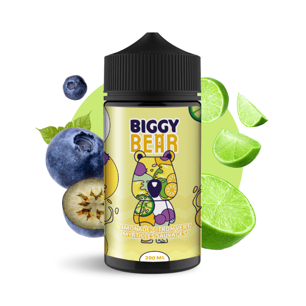 Biggy Bear Limonade Citron Vert Myrtilles Sauvages 200ML - Lima Arandano