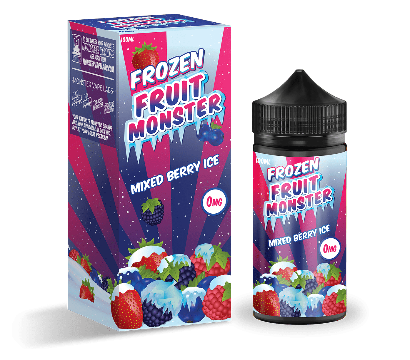Frozen Fruit Monster Mixed Berry 100ML - Frambuesas, Moras y Arándanos Ice