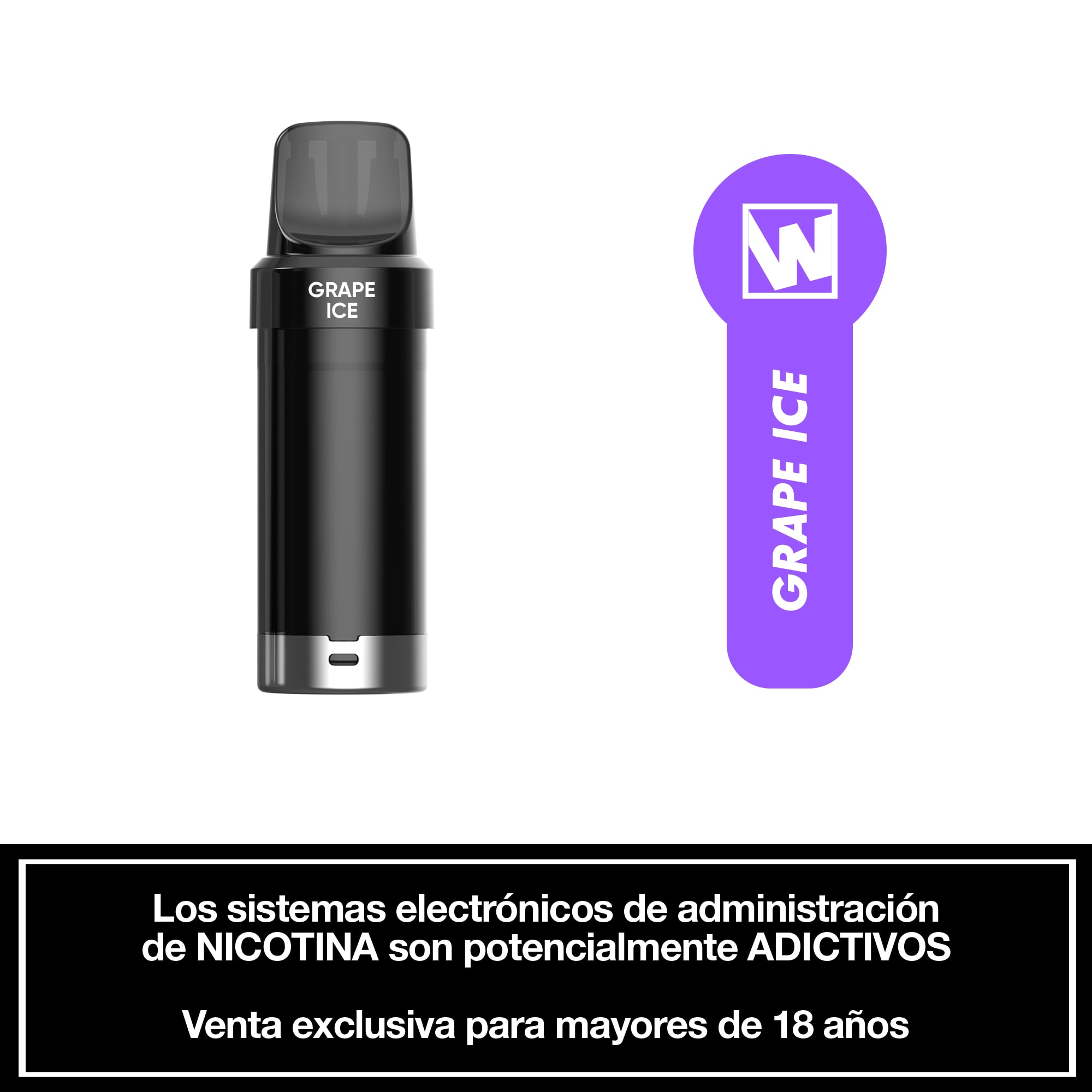 Cartucho de Recarga Wotofo Nexpod Grape Ice - Uva Hielo