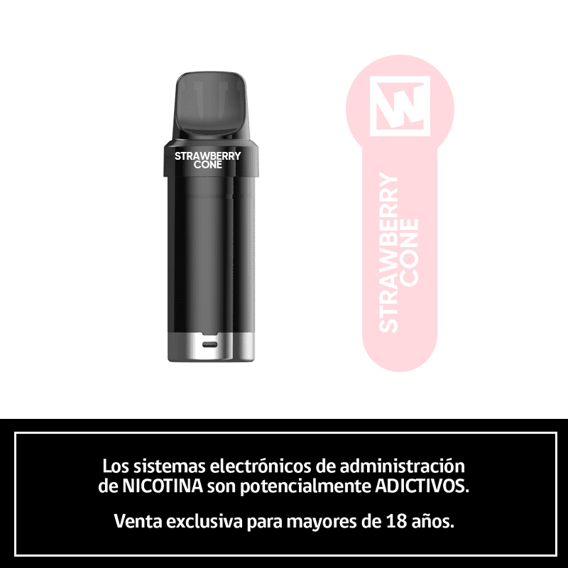 Cartucho de Recarga Wotofo Nexpod Strawberry Cone - Helado de Frutilla