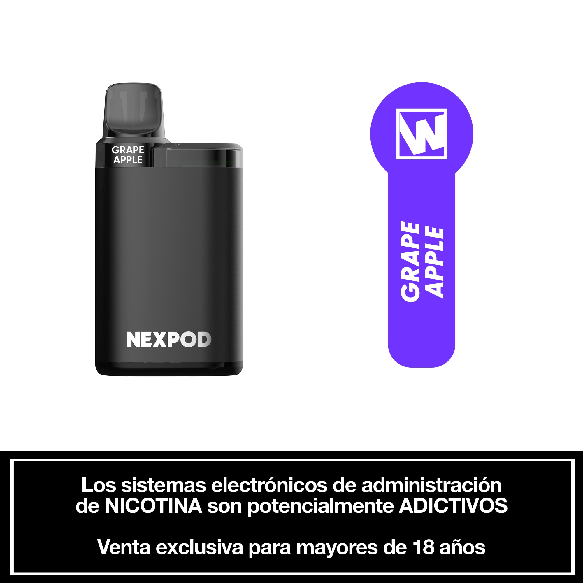 Wotofo Nexpod Kit Grape Apple 5000 puffs - Uva Manzana