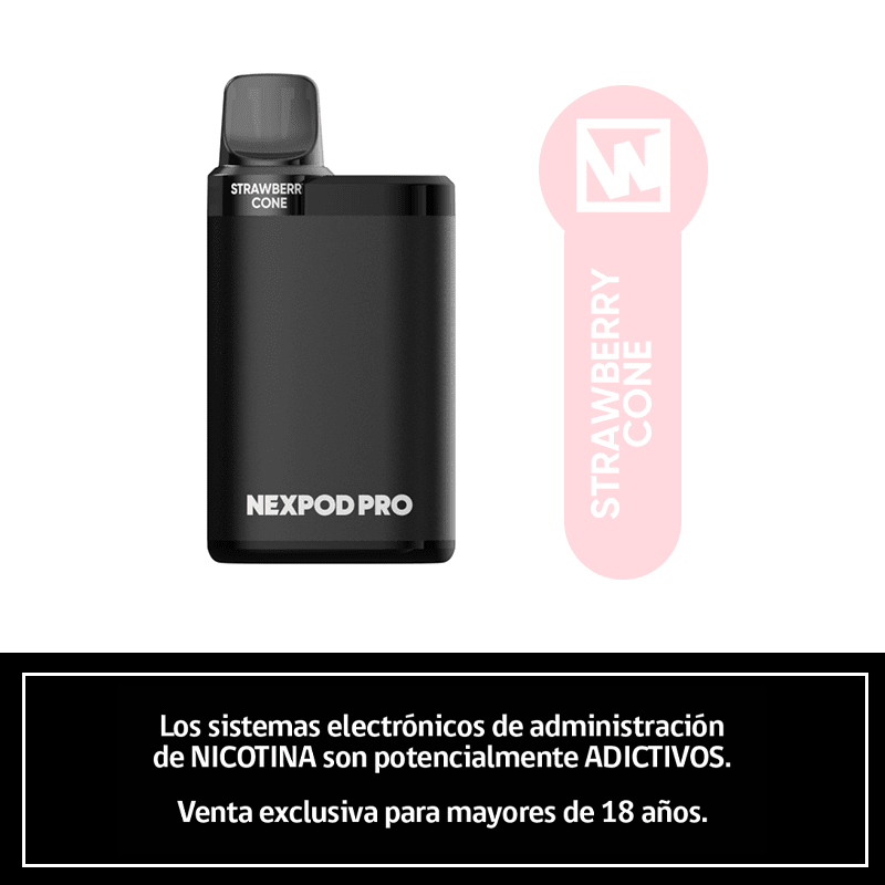 Wotofo Nexpod Kit Strawberry Cone 5000 puffs - Helado de Frutilla