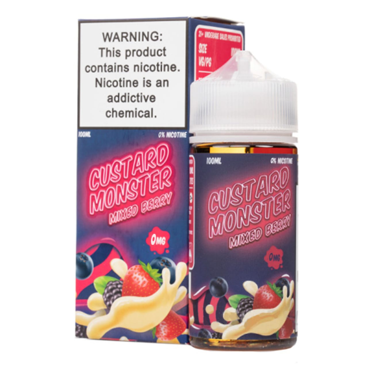 Custard Monster Mixed Berry 100ML - Crema Pastelera de Berries