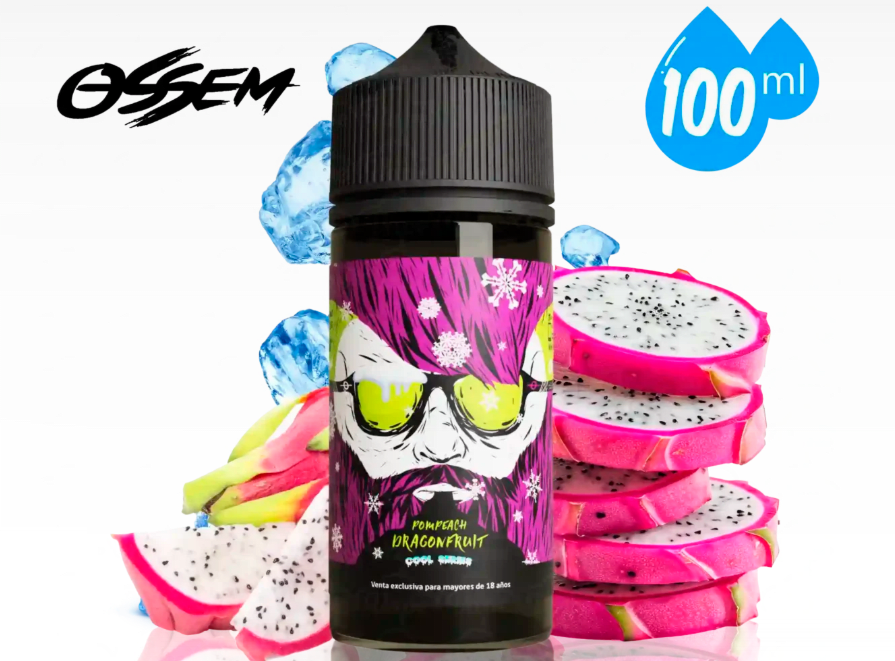 Ossem Cool Series – Pompeach Dragonfruit Ice  100ml- Durazno Granada