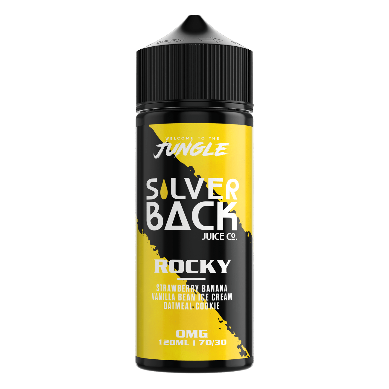 SilverBack Rocky 120ml - Helado de Plátano y Frutilla