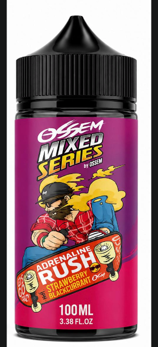 Ossem Cool Series – Mixed Adrenaline Rush Ice 100ml- Grosella Frutilla