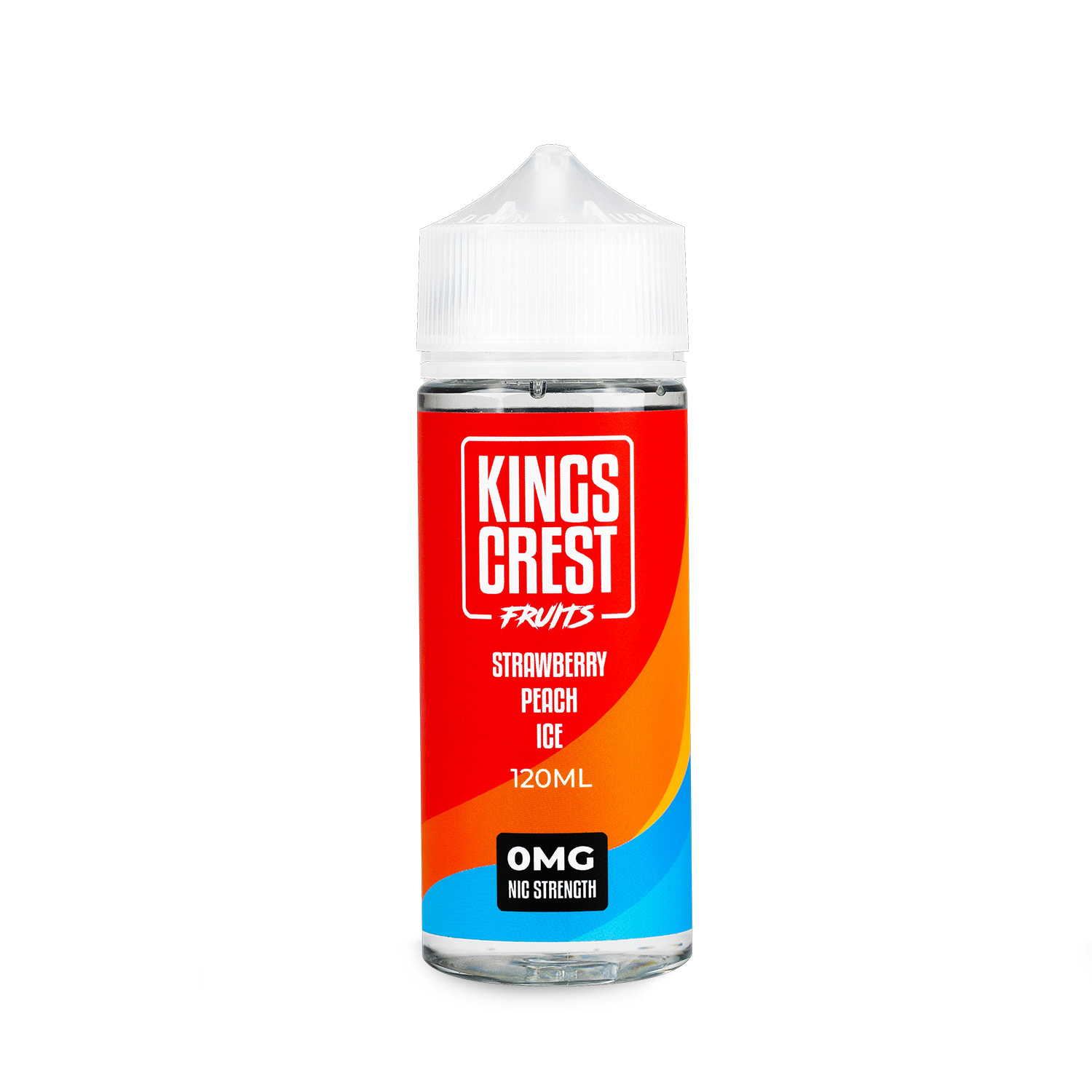 Kings Crest Fruits Strawberry Peach Ice 120ml - Frutilla Melocotón Hielo