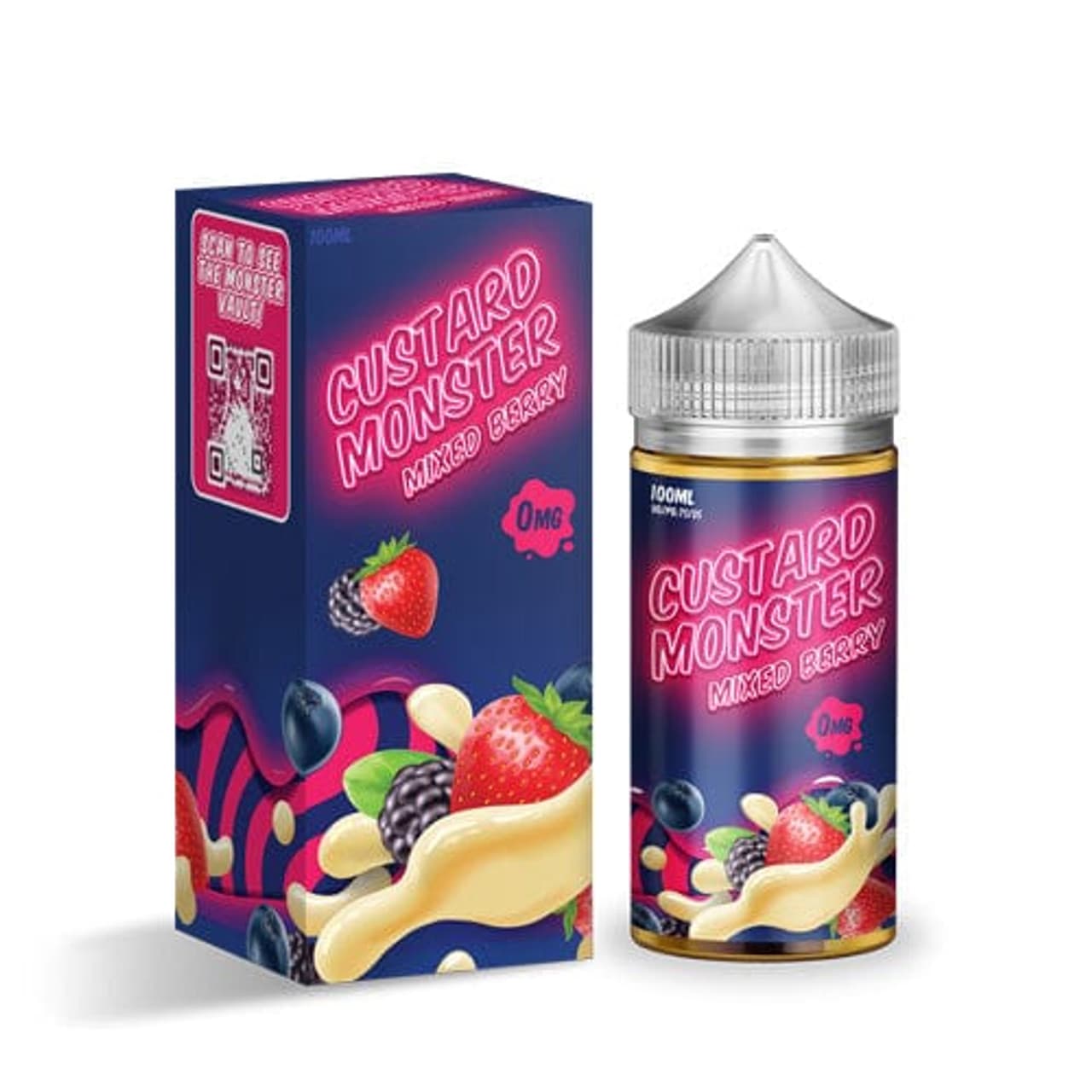 Custard Monster Mixed Berry 100ML - Vainilla Con Berries