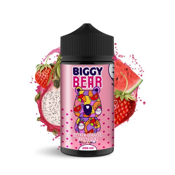 Biggy Bear Pitaya Fraise 200ml - Frutilla y Sandía