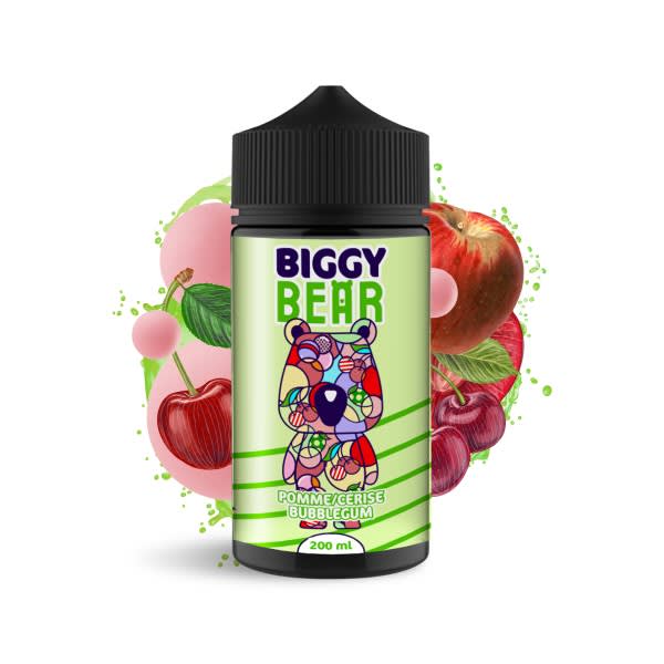 Biggy Bear Pomme Cerise Bubblegum 200ml - Manzana Chicle