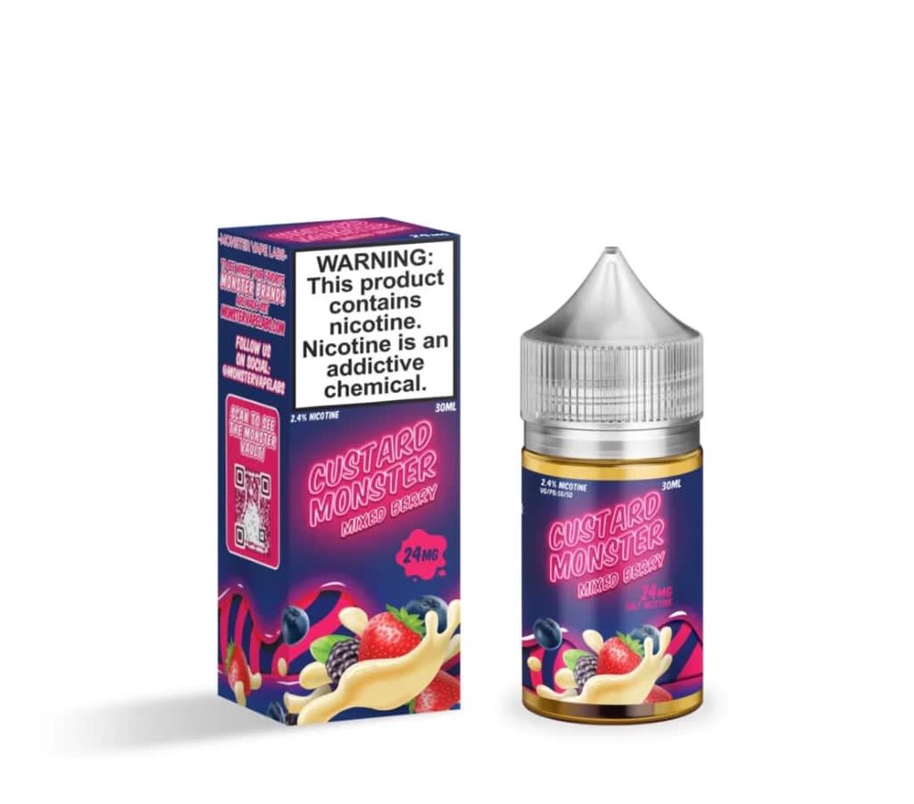 Custard Monster Mixed Berry Salt 30ml - Vainilla con Berries