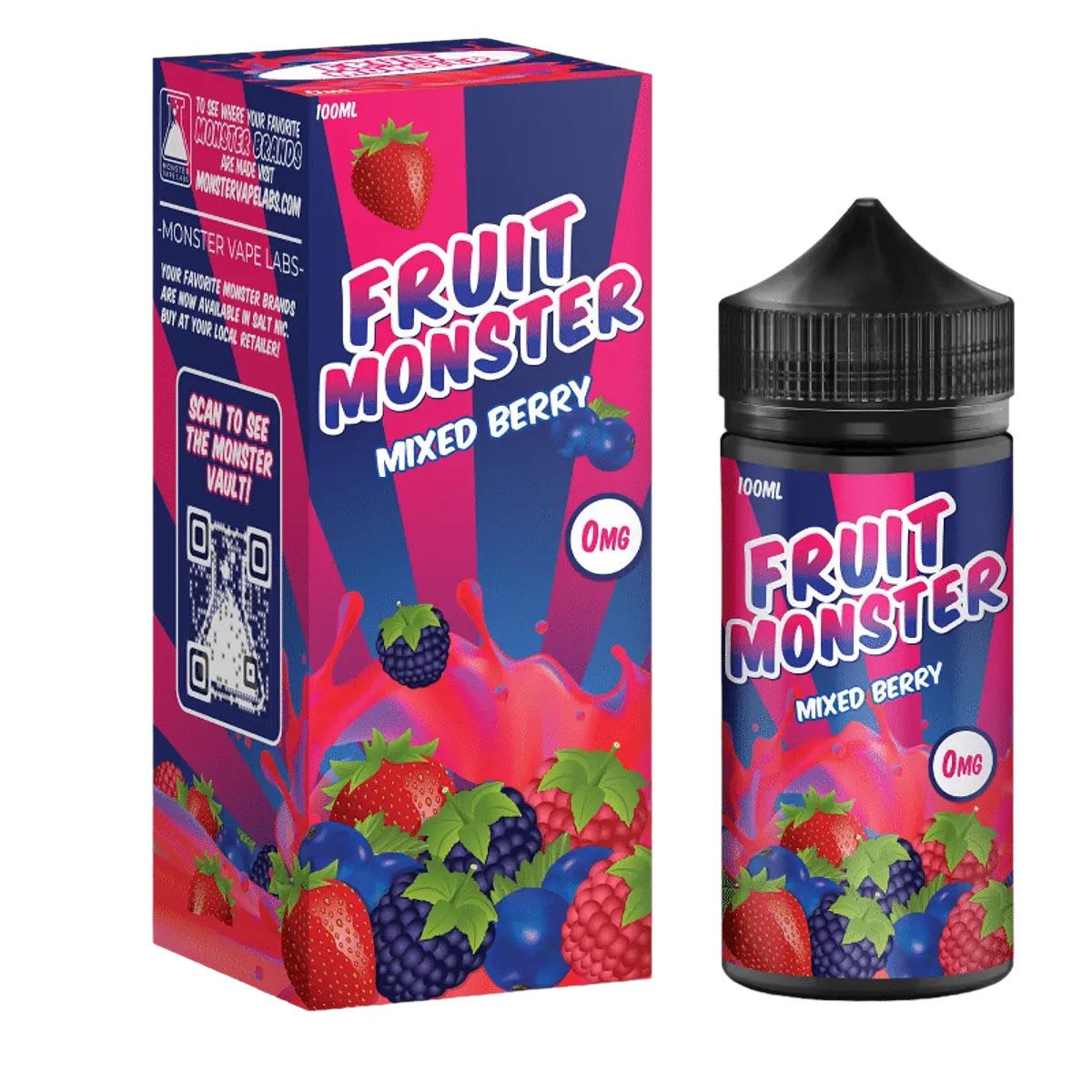 Fruit Monster Mixed Berry 100ml - Frambuesas, Moras y Arándanos
