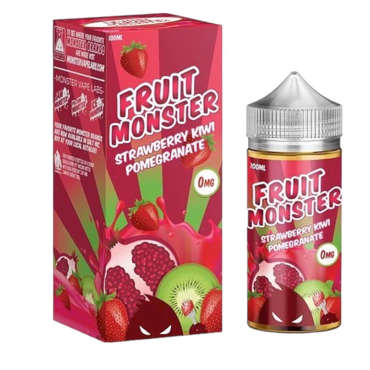 Fruit Monster Strawberry Kiwi Pomegranate 100ml - Frutilla, Kiwi y Granada