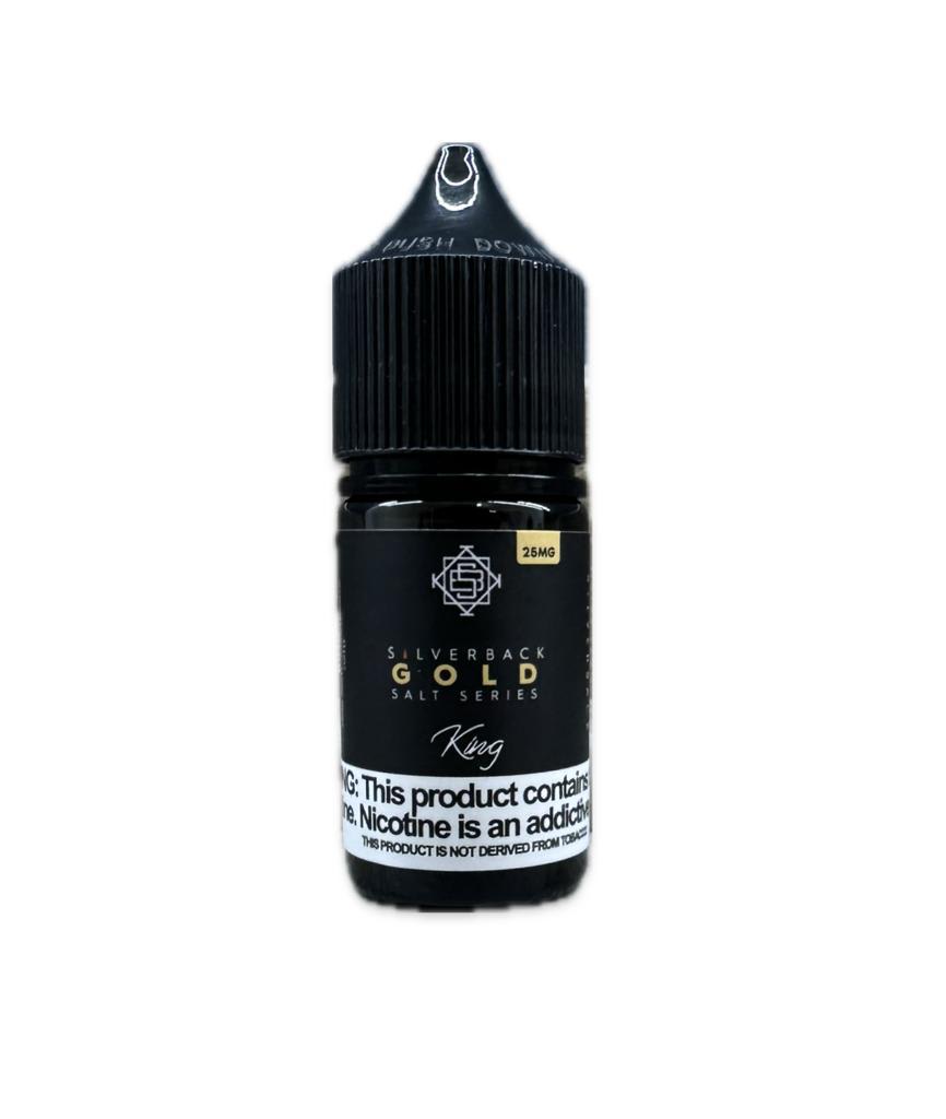 SilverBack Gold King Salt 30ml - Crema Brulee, Tabaco Turco y Café
