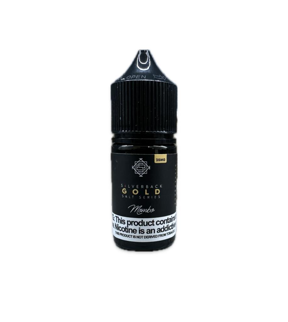SilverBack Gold Mombo Salt 30ml - Crema Bavara, Bourbon y Tabaco