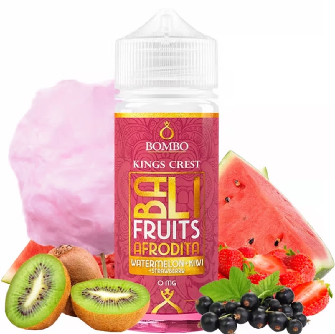 Bali Fruits Afrodita Watermelon Kiwi Strawberry 100ml - Frutilla, Kiwi y Sandía