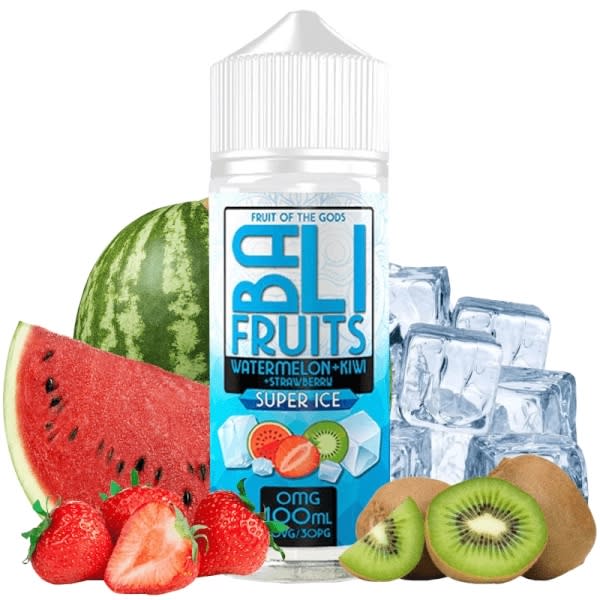 Bali Fruits Watermelon Kiwi Strawberry Super Ice 100ml - Frutilla, Kiwi y Sandía