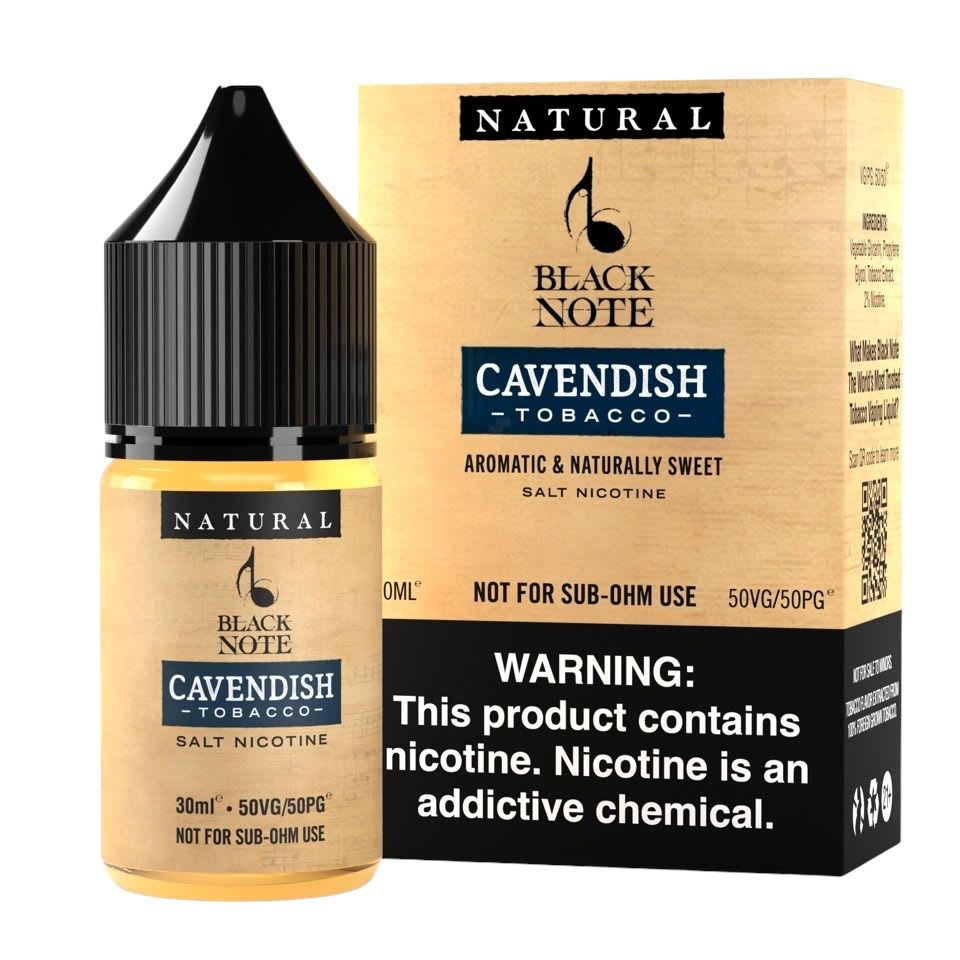Black Note Canvendish Salt 30ml - Tabaco Robusto