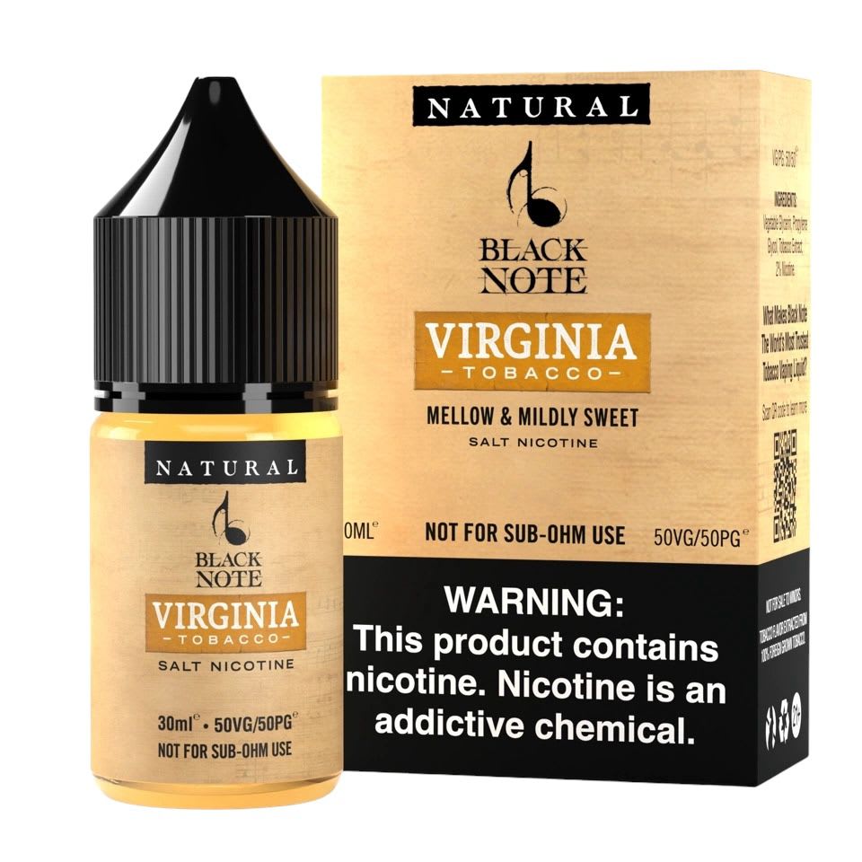 Black Note Virgina Tobacco Salt 30ml - Tabaco Dulce